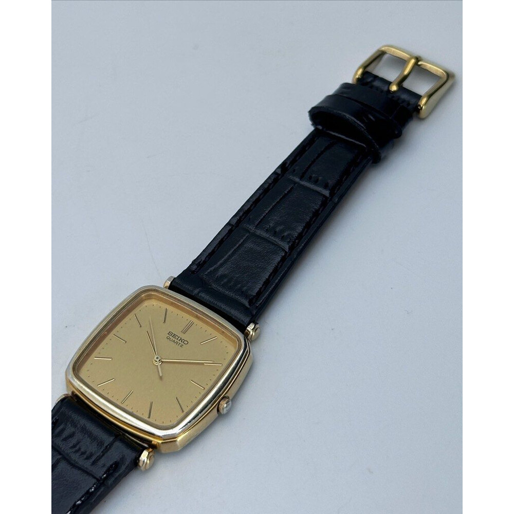 時計 SEIKO QUARTZ SGP 9021-5150 QUARTZ Seiko Quartz SGP Gold Square Dial Watch Vintage Crystal Mark